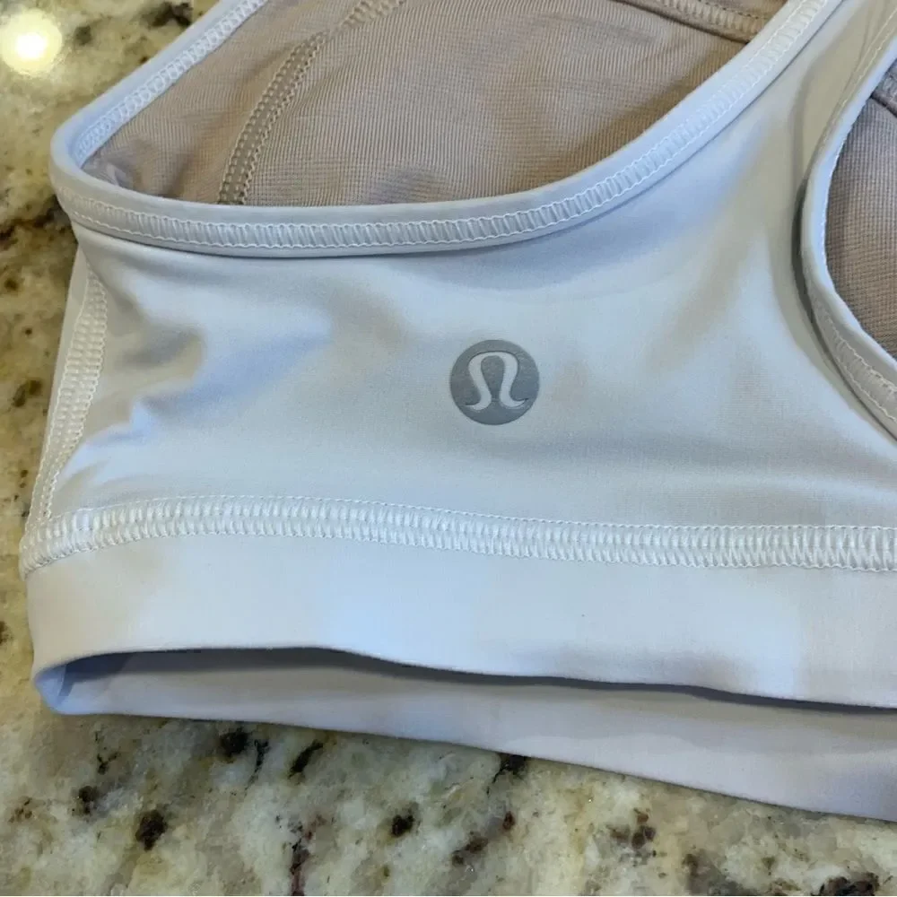 Lululemon colour me quick sports bra White Size 4